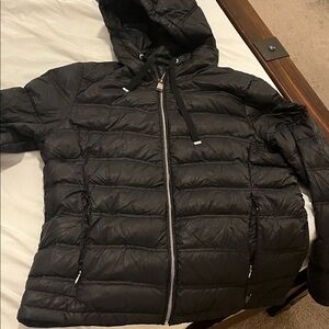 Calvin Klein Black Hooded Puffer Jacket